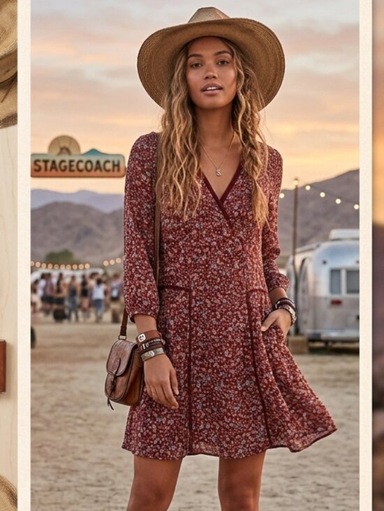 Lucky Brand Dresses & Skirts - Lucky Brand NWT Floral Mini Dress XS Cottagecore‎ Boho Fall
